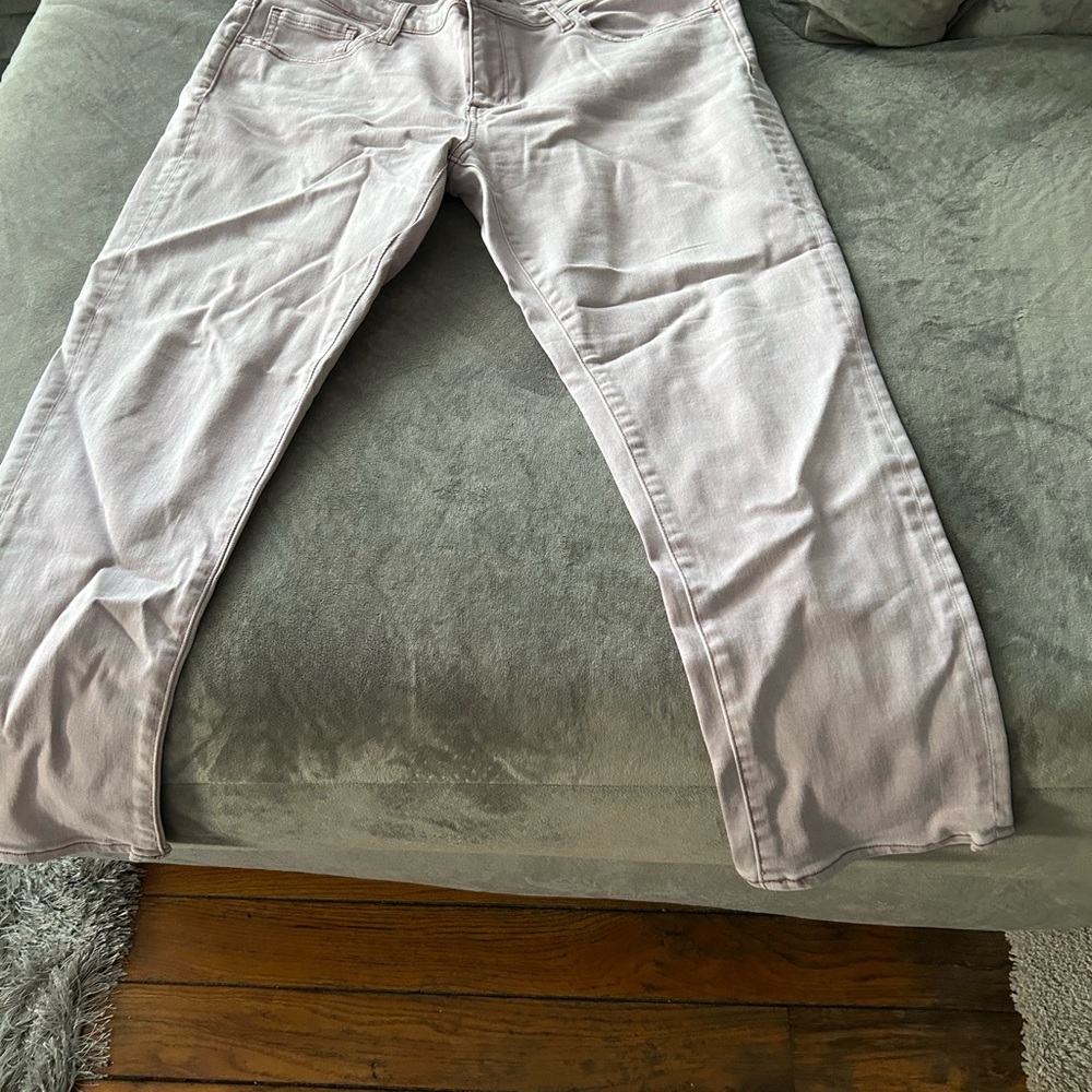 Women's Straight Leg Jeans - Light purple